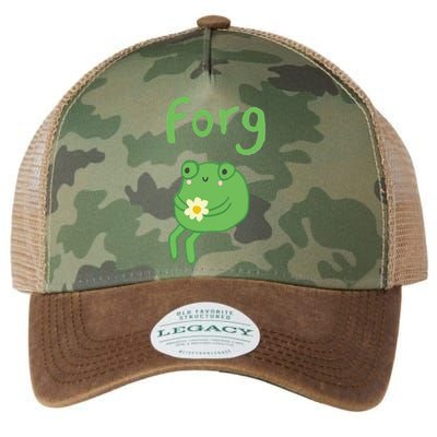 Frog Cake Meme Cute Aesthetic Forg Legacy Tie Dye Trucker Hat