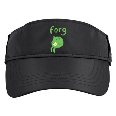 Frog Cake Meme Cute Aesthetic Forg Adult Drive Performance Visor