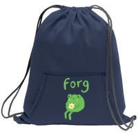 Frog Cake Meme Cute Aesthetic Forg Sweatshirt Cinch Pack Bag