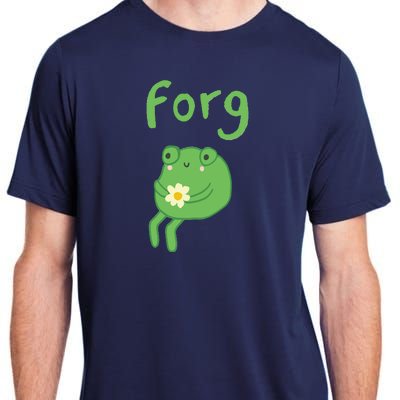 Frog Cake Meme Cute Aesthetic Forg Adult ChromaSoft Performance T-Shirt