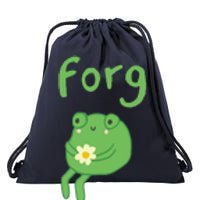 Frog Cake Meme Cute Aesthetic Forg Drawstring Bag