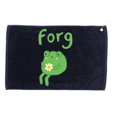 Frog Cake Meme Cute Aesthetic Forg Grommeted Golf Towel