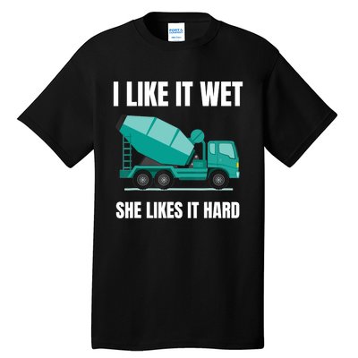 Funny Concrete Mixer - Cement Mixer Truck Driver Gift Tall T-Shirt