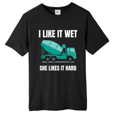 Funny Concrete Mixer - Cement Mixer Truck Driver Gift Tall Fusion ChromaSoft Performance T-Shirt