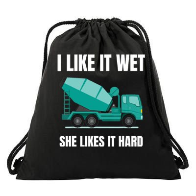 Funny Concrete Mixer - Cement Mixer Truck Driver Gift Drawstring Bag