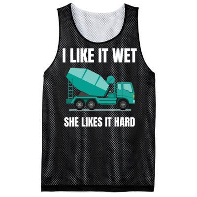 Funny Concrete Mixer - Cement Mixer Truck Driver Gift Mesh Reversible Basketball Jersey Tank