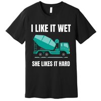 Funny Concrete Mixer - Cement Mixer Truck Driver Gift Premium T-Shirt