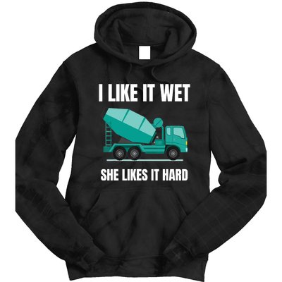 Funny Concrete Mixer - Cement Mixer Truck Driver Gift Tie Dye Hoodie