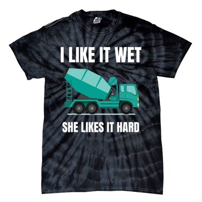 Funny Concrete Mixer - Cement Mixer Truck Driver Gift Tie-Dye T-Shirt