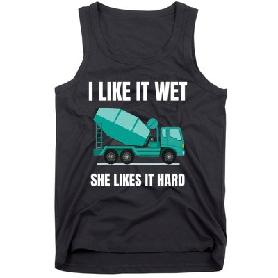 Funny Concrete Mixer - Cement Mixer Truck Driver Gift Tank Top