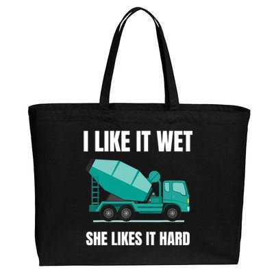 Funny Concrete Mixer - Cement Mixer Truck Driver Gift Cotton Canvas Jumbo Tote