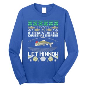 Funny Christmas Minnow Bait Fish Trap Angler Fishing Gift Long Sleeve Shirt