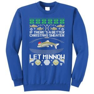 Funny Christmas Minnow Bait Fish Trap Angler Fishing Gift Sweatshirt