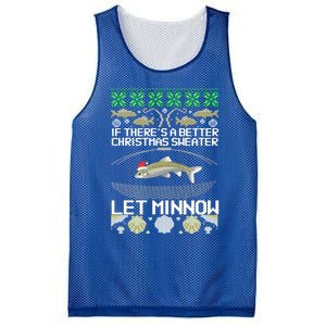 Funny Christmas Minnow Bait Fish Trap Angler Fishing Gift Mesh Reversible Basketball Jersey Tank