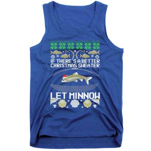 Funny Christmas Minnow Bait Fish Trap Angler Fishing Gift Tank Top