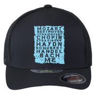 Famous Classical Music Composer Gift Musician Mozart Flexfit Unipanel Trucker Cap