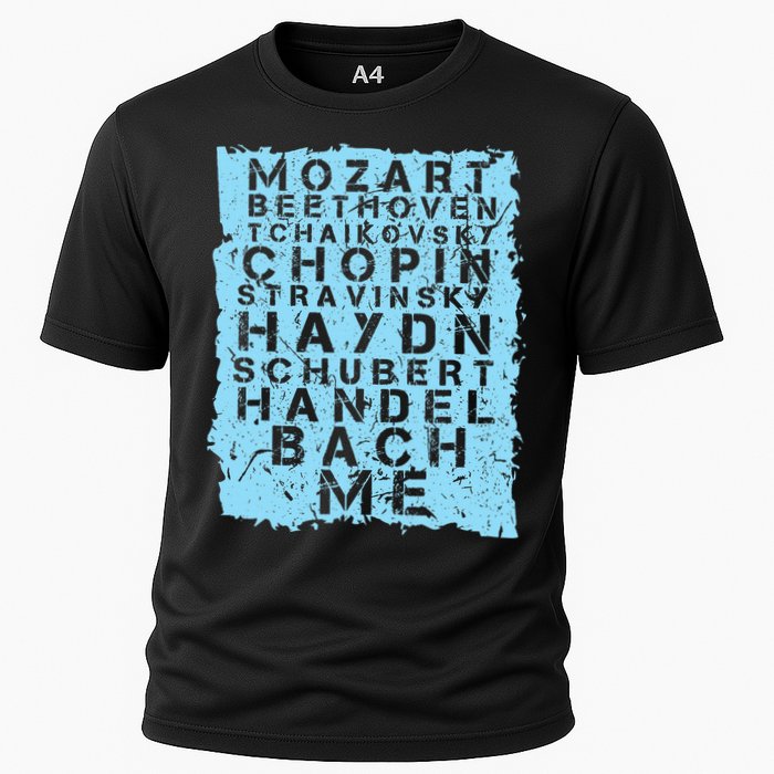 Famous Classical Music Composer Gift Musician Mozart Cooling Performance Crew T-Shirt