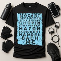 Famous Classical Music Composer Gift Musician Mozart Cooling Performance Crew T-Shirt