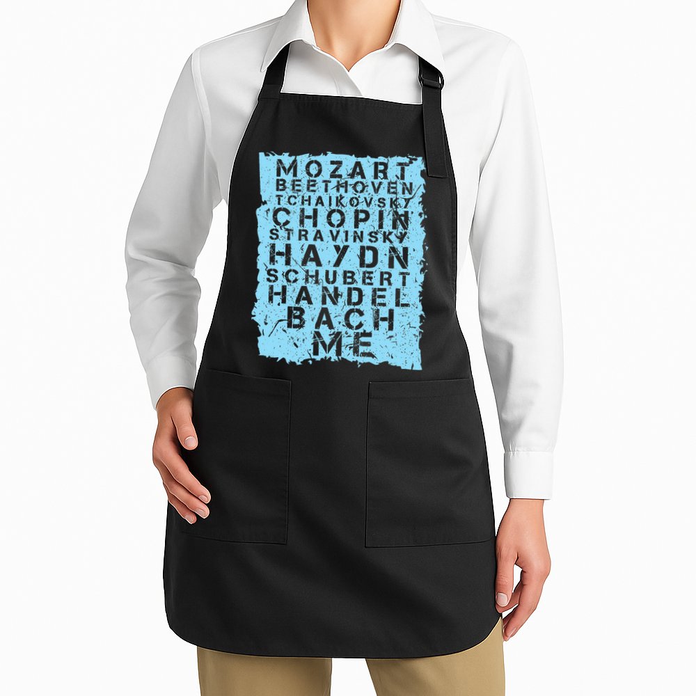 Famous Classical Music Composer Gift Musician Mozart Apron