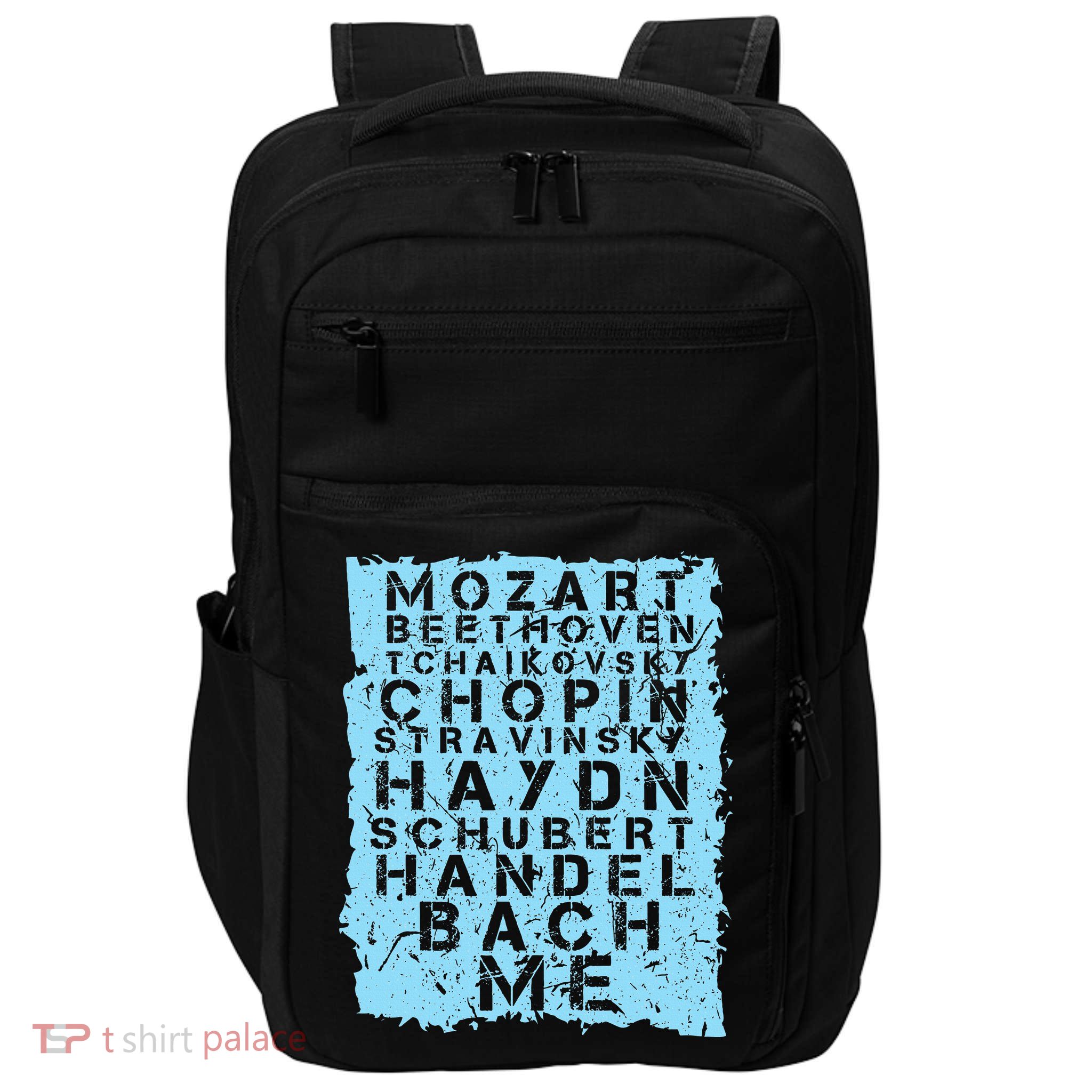 Famous Classical Music Composer Gift Musician Mozart Impact Tech Backpack