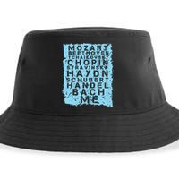 Famous Classical Music Composer Gift Musician Mozart Sustainable Bucket Hat