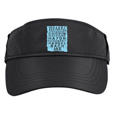 Famous Classical Music Composer Gift Musician Mozart Adult Drive Performance Visor