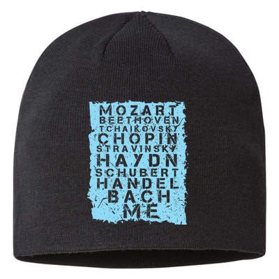 Famous Classical Music Composer Gift Musician Mozart Sustainable Beanie