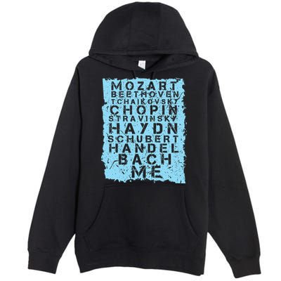 Famous Classical Music Composer Gift Musician Mozart Premium Pullover Hoodie