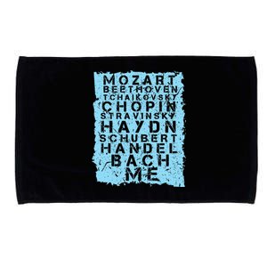 Famous Classical Music Composer Gift Musician Mozart Microfiber Hand Towel