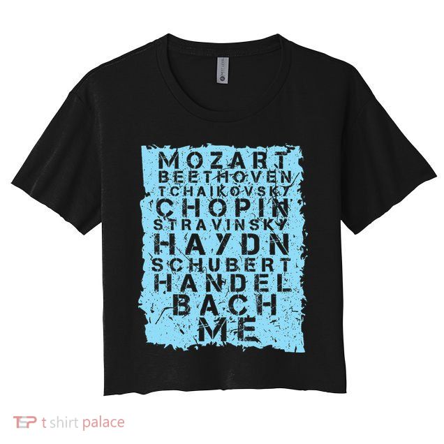 Famous Classical Music Composer Gift Musician Mozart Crop Top