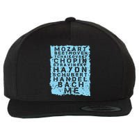 Famous Classical Music Composer Gift Musician Mozart Wool Snapback Cap