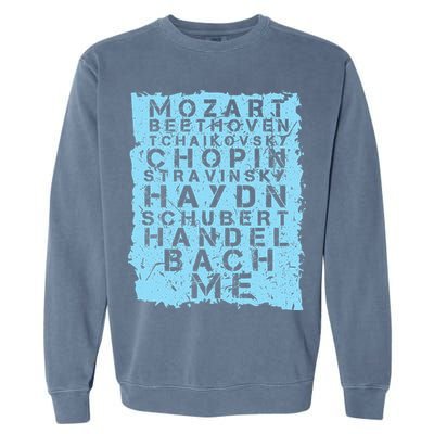 Famous Classical Music Composer Gift Musician Mozart Garment-Dyed Sweatshirt