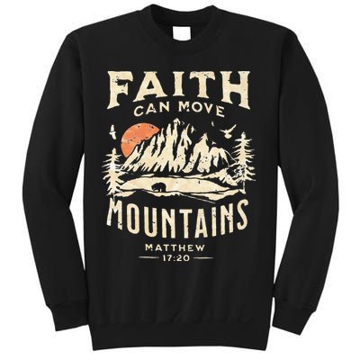 Faith Can Move Mountains Religious Bible Christian Jesus Sweatshirt