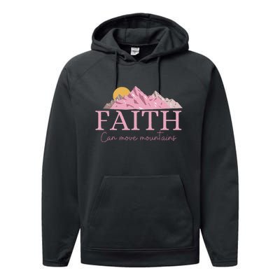 Faith Can Move Mountains Performance Fleece Hoodie