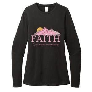 Faith Can Move Mountains Womens CVC Long Sleeve Shirt