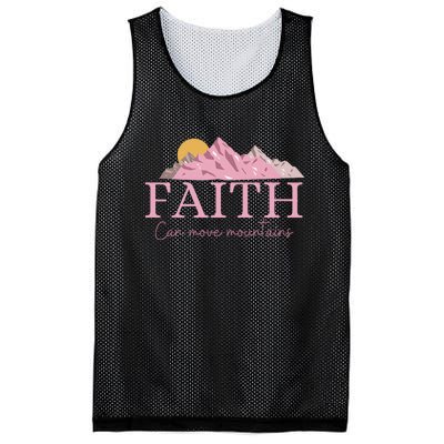 Faith Can Move Mountains Mesh Reversible Basketball Jersey Tank