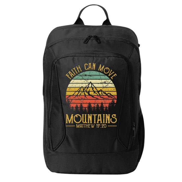 Faith Can Move Mountains Christian City Backpack