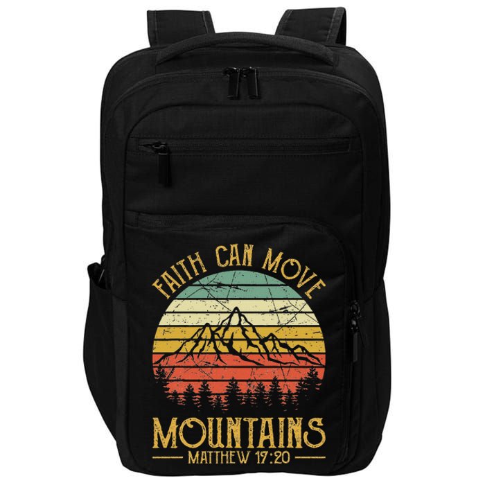 Faith Can Move Mountains Christian Impact Tech Backpack