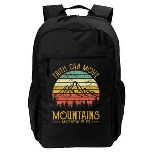 Faith Can Move Mountains Christian Daily Commute Backpack