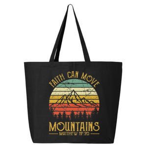 Faith Can Move Mountains Christian 25L Jumbo Tote