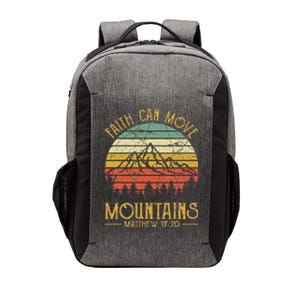 Faith Can Move Mountains Christian Vector Backpack