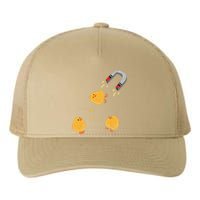 Funny Chick Magnet Happy Easter Yupoong Adult 5-Panel Trucker Hat