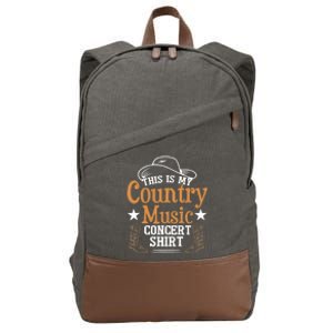 Funny Country Music Cotton Canvas Backpack