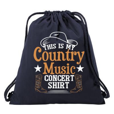 Funny Country Music Drawstring Bag