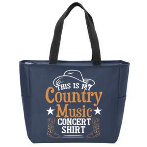 Funny Country Music Zip Tote Bag