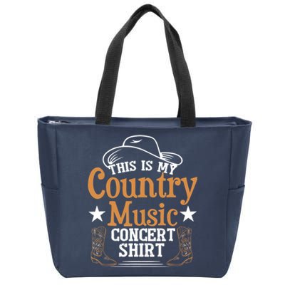 Funny Country Music Zip Tote Bag