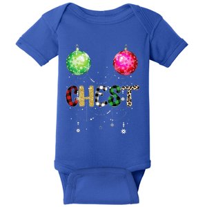 Funny Christmas Matching Couples Chest Nuts Ornaments Gift Baby Bodysuit