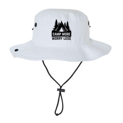 Funny Camp More Worry Less For Campers Camping Gift Legacy Cool Fit Booney Bucket Hat