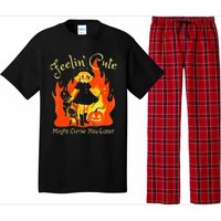 Feeling Cute Might Curse You Later Cute Witch Pajama Set