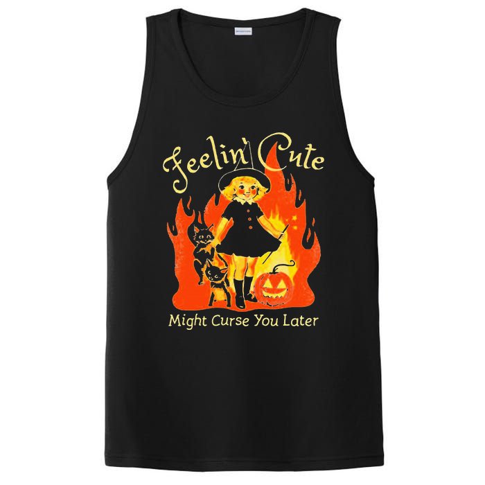 Feeling Cute Might Curse You Later Cute Witch PosiCharge Competitor Tank